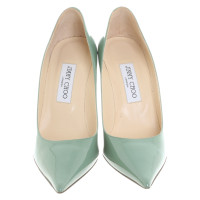 Jimmy Choo Pumps/Peeptoes en Cuir verni en Vert