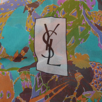 Yves Saint Laurent Veelkleurige zijden sjaal