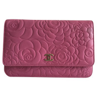 Chanel Wallet on Chain Leather in Fuchsia