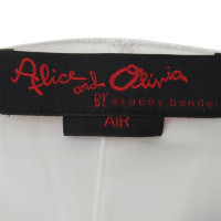 Alice + Olivia camicetta di seta in bianco