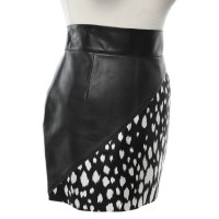 Fausto Puglisi skirt made of leather and silk