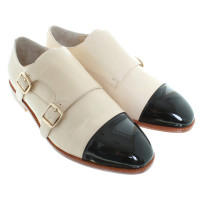 Kaviar Gauche Barcley monk shoes in cream/black