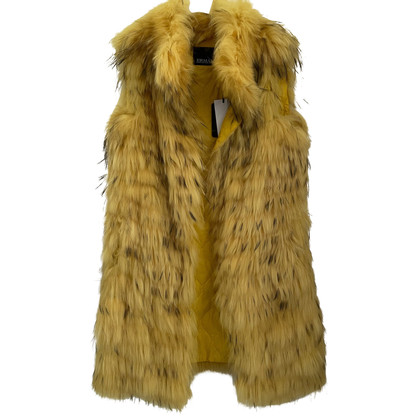 Ermanno Scervino Jacket/Coat Fur in Yellow