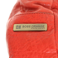 Boss Orange Umhängetasche aus Leder in Rot