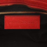 Balenciaga sac à main en cuir rouge