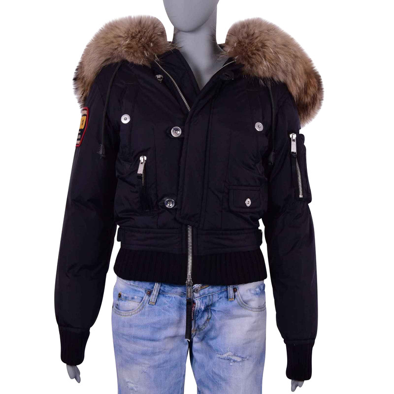 dsquared jacket with fur
