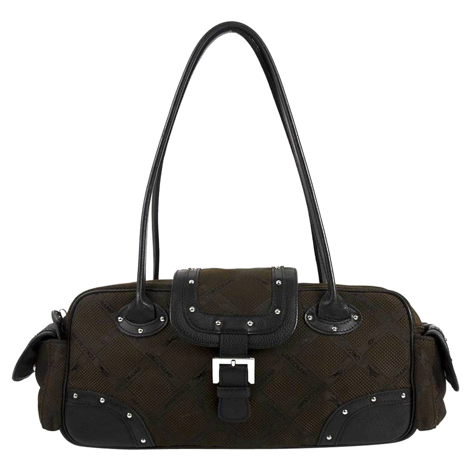 Longchamp Bruin Zwart Baguette Bag