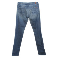 7 For All Mankind Jeans in Cotone in Blu