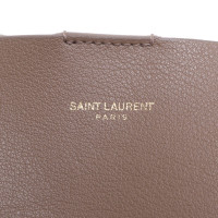 Saint Laurent Shopping Bag Leather in Taupe