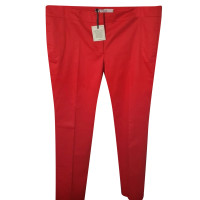 Red Valentino Trousers Cotton in Red