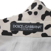 Dolce & Gabbana Zijden rok met luipaardpatroon