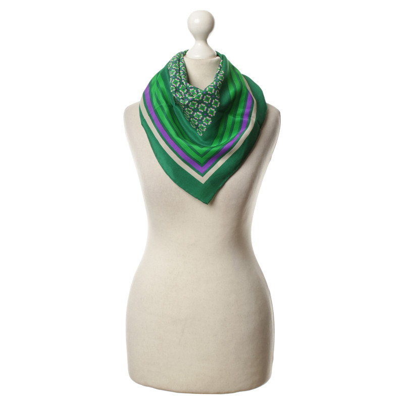 Saint Laurent Silk scarf in green
