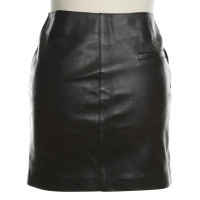 Maje Leather Miniskirt