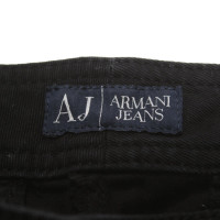 Armani Jeans Paire de Pantalon en Coton en Noir