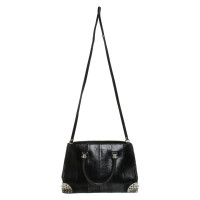 Philipp Plein Handtasche aus Leder in Schwarz