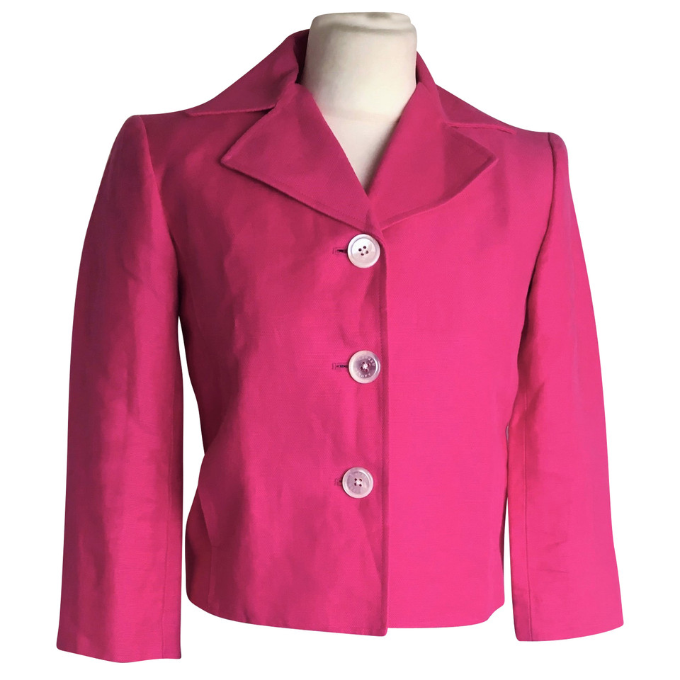 Ralph Lauren Jacke/Mantel aus Leinen in Rosa / Pink