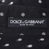 Dolce & Gabbana Blouse met overhemd en stippenpatroon