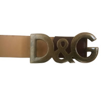 D&G Ledergürtel in Braun