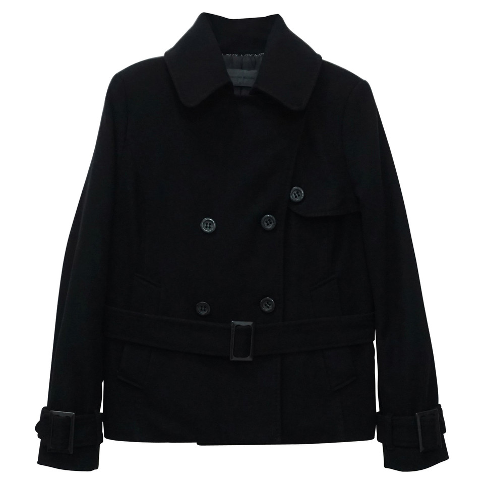 Bruuns Bazaar Jacke/Mantel aus Wolle in Schwarz