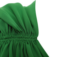 Halston Heritage Silk dress in green