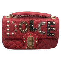 Dolce & Gabbana Handtasche aus Leder in Rot