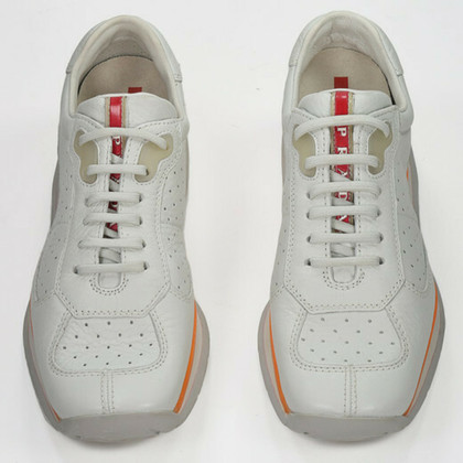 Prada Sneaker in Pelle in Bianco