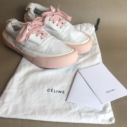 Céline Trainers Canvas in White
