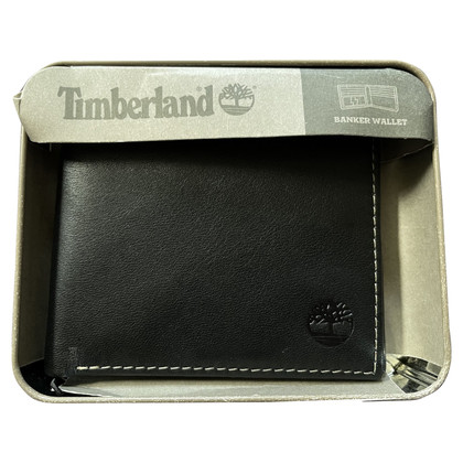 Timberland Täschchen/Portemonnaie aus Leder in Schwarz