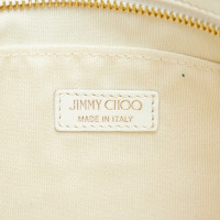 Jimmy Choo Clutch aus Leder in Gold