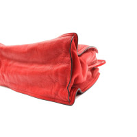 Prada Shopper aus Leder in Rot