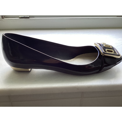 Dior Slippers/Ballerinas Patent leather in Black