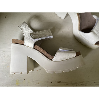 Miista Wedges Leather in White