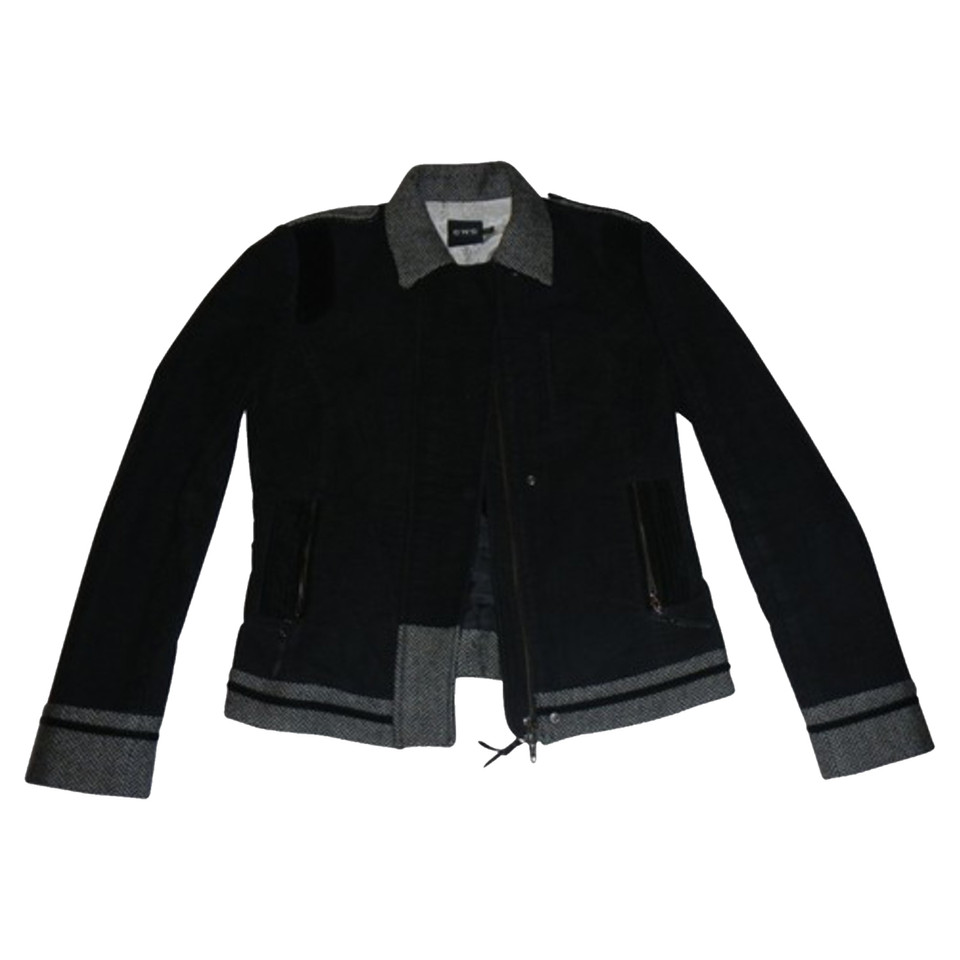 Costume National Jacket/Coat Cotton in Black