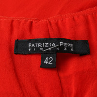 Patrizia Pepe Vestito in Seta in Rosso