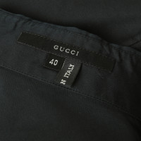 Gucci Avvolgere camicetta in blu scuro
