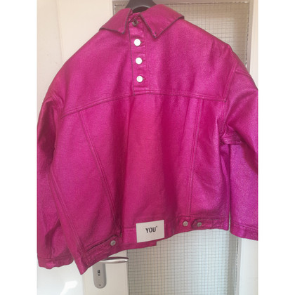 Msgm Jacket/Coat Jeans fabric in Pink