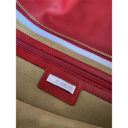 Jimmy Choo Handtasche aus Leder in Rot