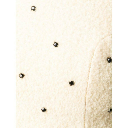 Versace Oberteil aus Wolle in Beige