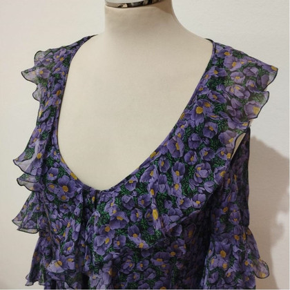 Raquel Diniz Dress Silk in Violet