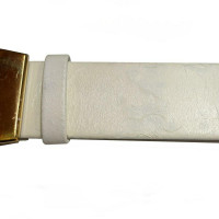 Gianfranco Ferré Gürtel aus Leder in Weiß