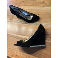 Guess Wedges Leather in Black