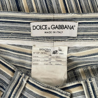 Dolce & Gabbana Hose aus Baumwolle in Blau