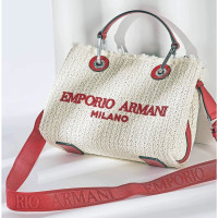 Giorgio Armani Reisetasche aus Leder in Weiß
