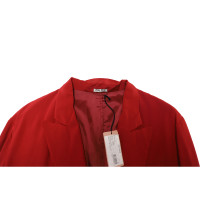 Miu Miu Jacket/Coat Silk in Red