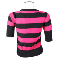 Sonia Rykiel For H&M Cardigan a righe nero-rosa