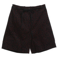 Dries Van Noten Shorts in nero / rosso