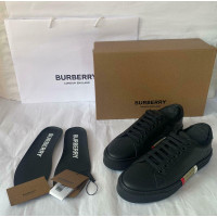 Burberry Sneaker in Pelle in Nero