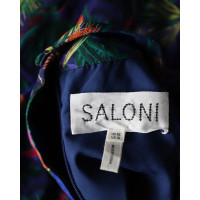 Saloni Dress Silk in Blue