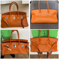 Hermès Birkin JPG Shoulder Bag aus Leder in Orange