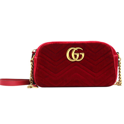 Gucci Marmont Camera Bag in Red